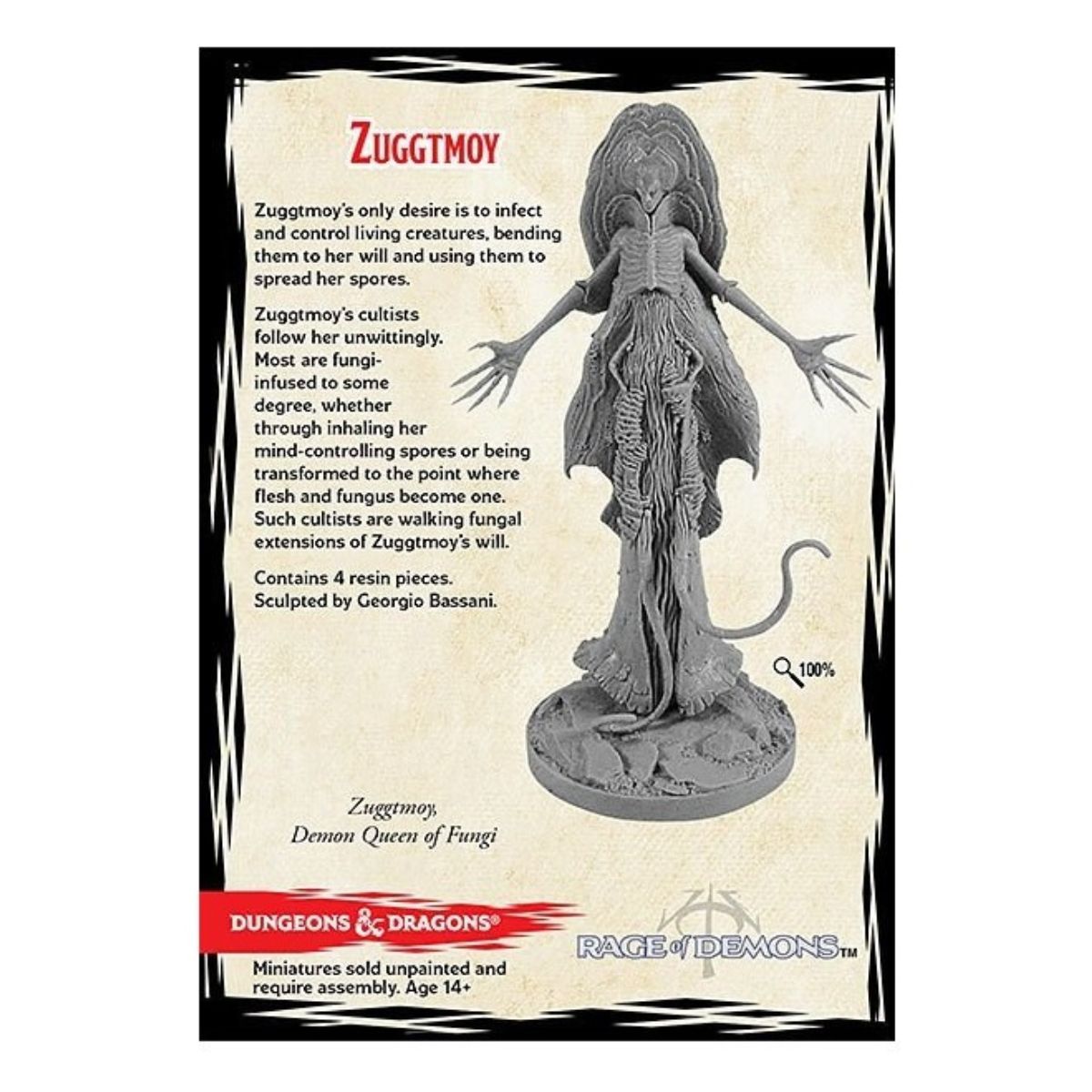 D&D Collectors Series Miniatures Rage of Demons Demon Lord Zuggtmoy