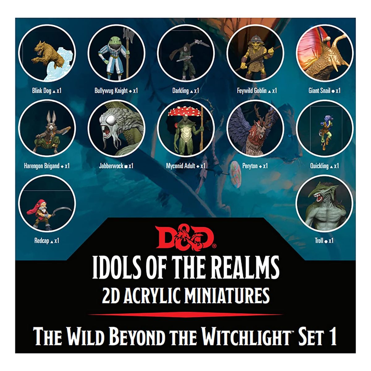 D&D Idols of the Realms The Wild Beyond The Witchlight 2D Set 1