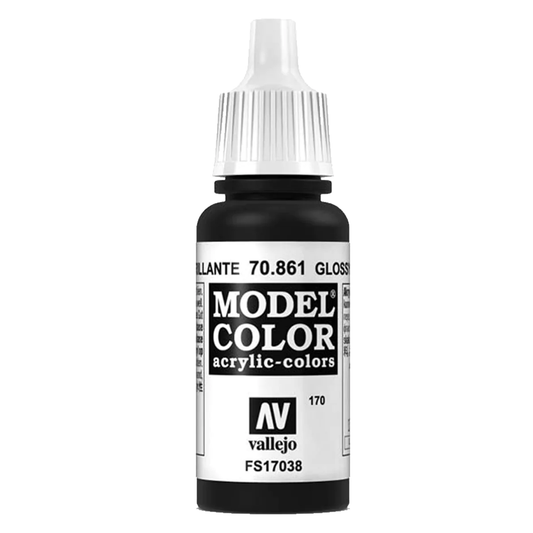Vallejo Model Colour - Glossy Black 17 ml