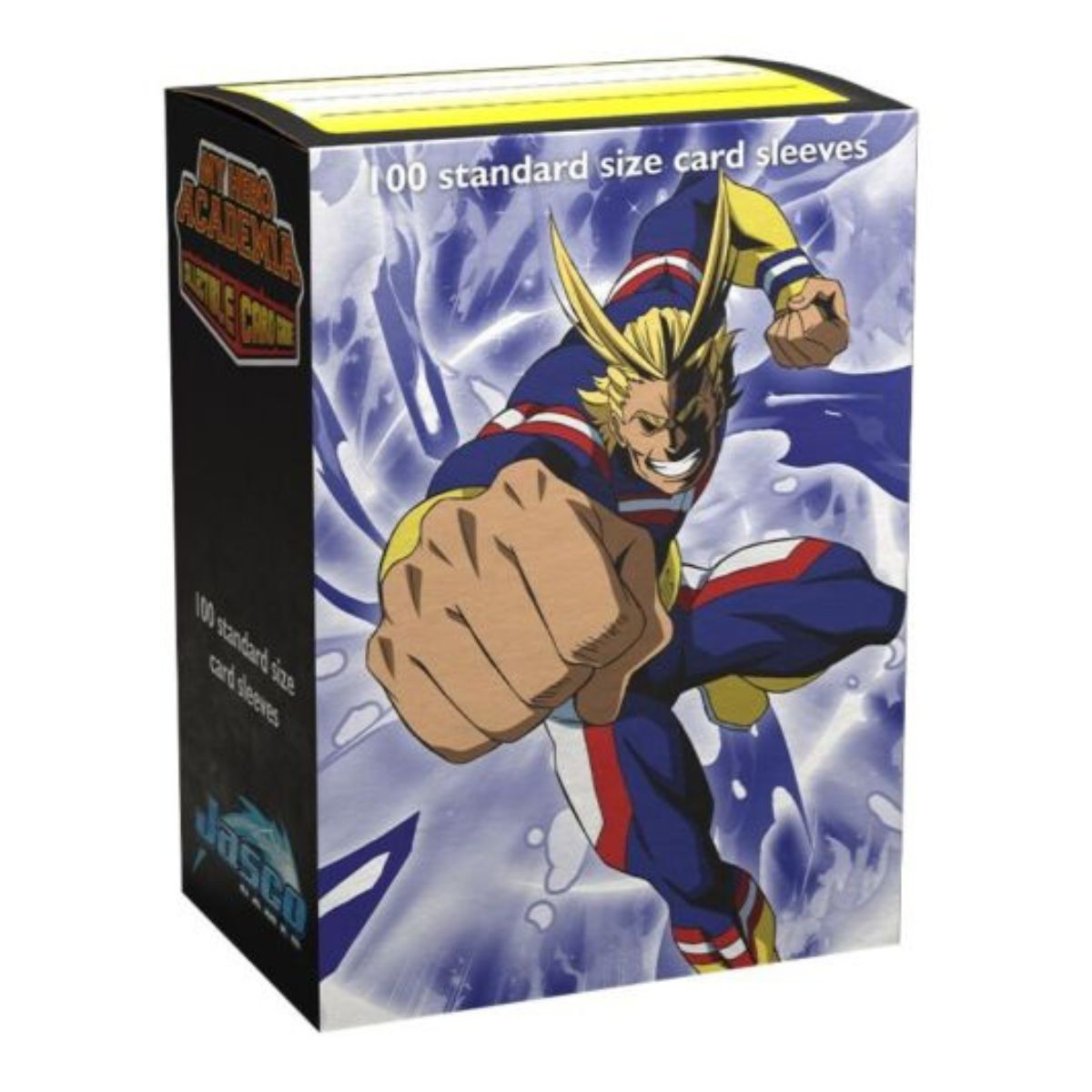 Dragon Shield Box 100ct Matte Art My Hero Academia All Might Punch Sleeves