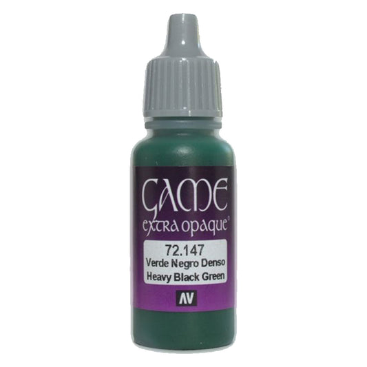 Vallejo Game Colour - Extra Opaque Heavy Black Green 17 ml