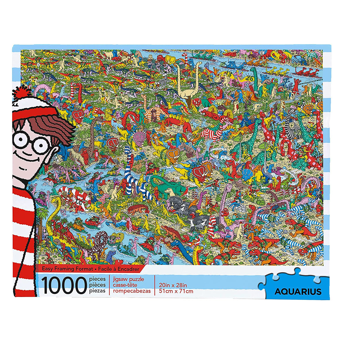 Aquarius Puzzle Wheres Waldo Dinosaurs Puzzle 1,000 pieces