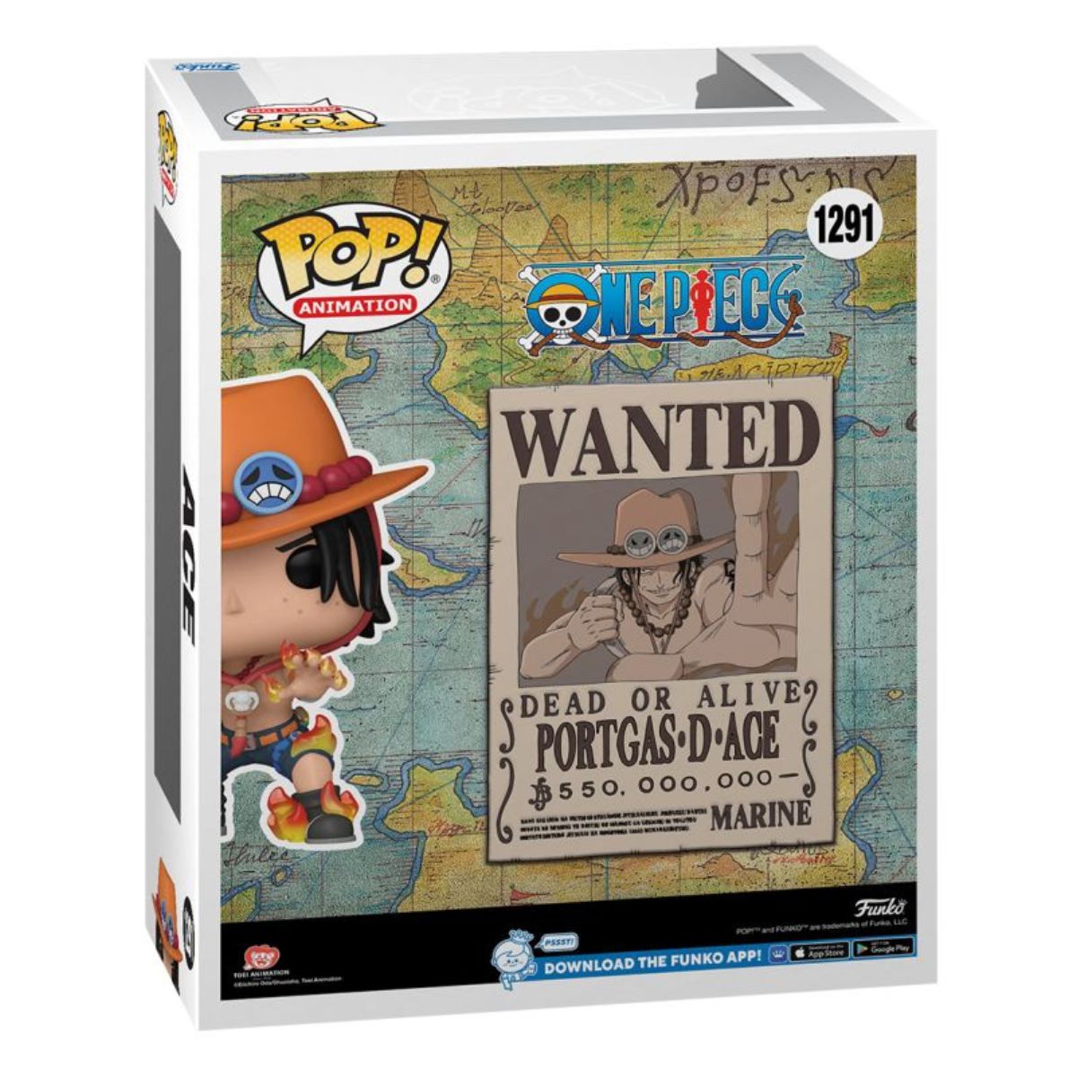 One Piece - Portgas D Ace Wanted Pop! Cover