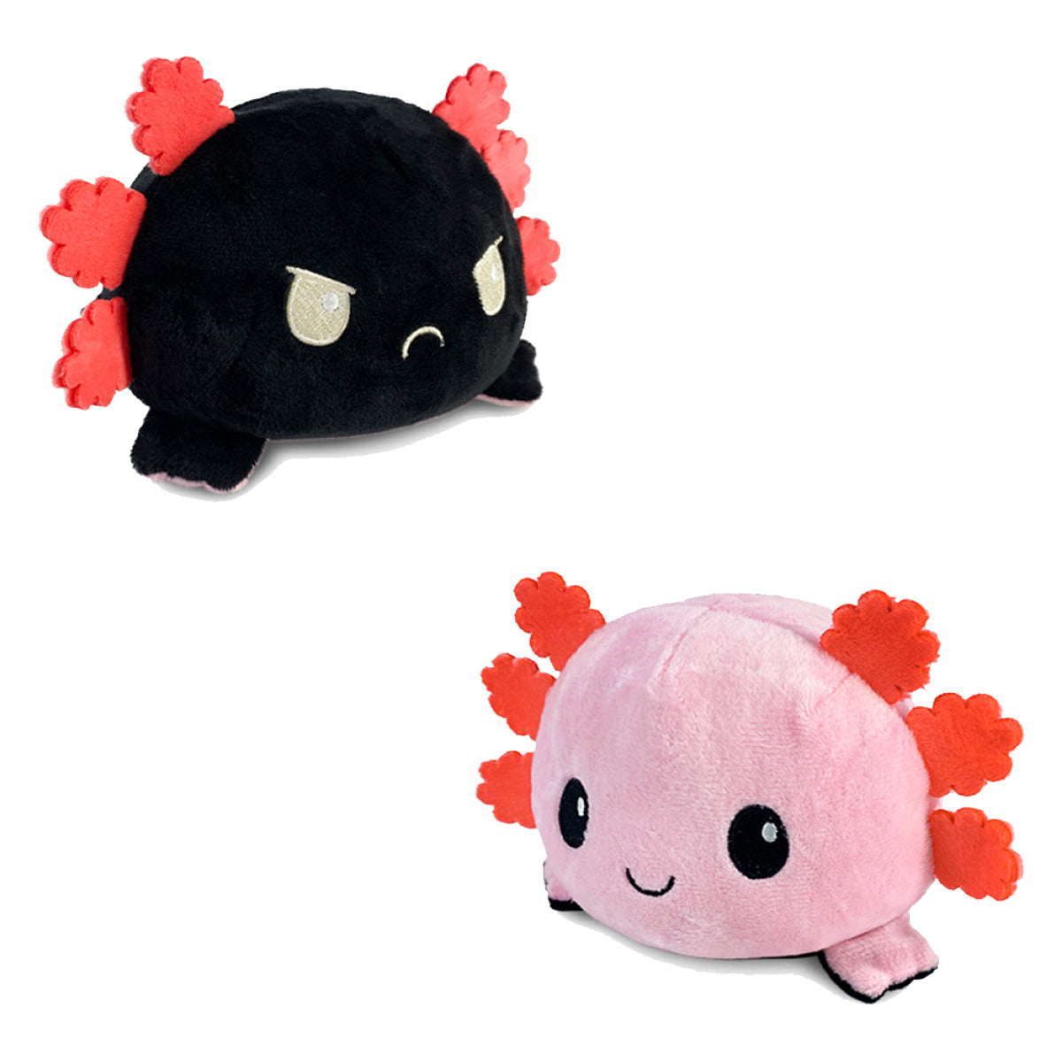Reversible Plushie Axolotl Pink/Black