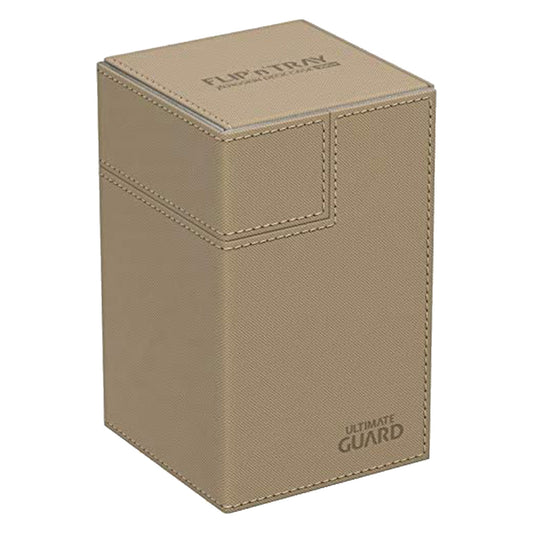 Ultimate Guard Flip n Tray Deck Case 80+ Standard Size XenoSkin Sand Deck Box