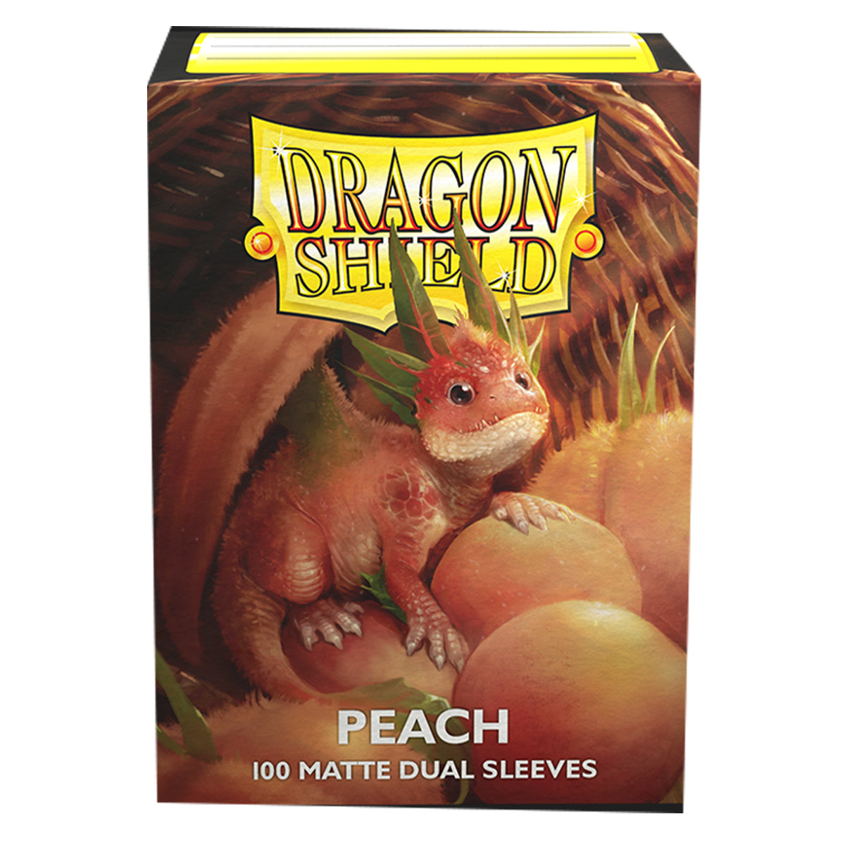 Dragon Shield Standard Size Dual Matte Peach Piip Sleeves 100ct