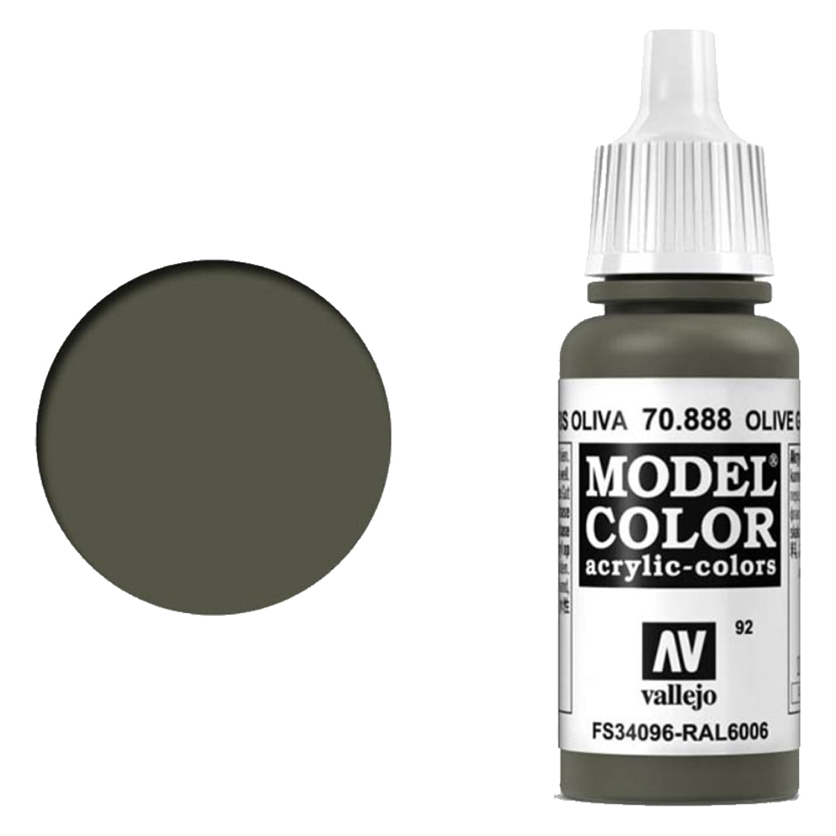 Vallejo Model Colour - Olive Grey 17 ml