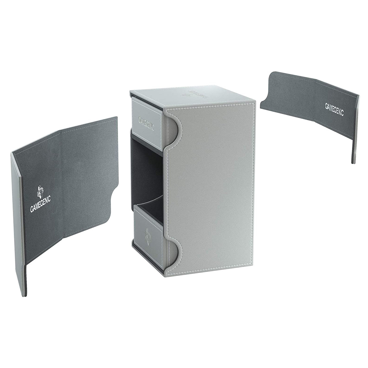 Gamegenic Watchtower Holds 100 Sleeves Convertible Deck Box White
