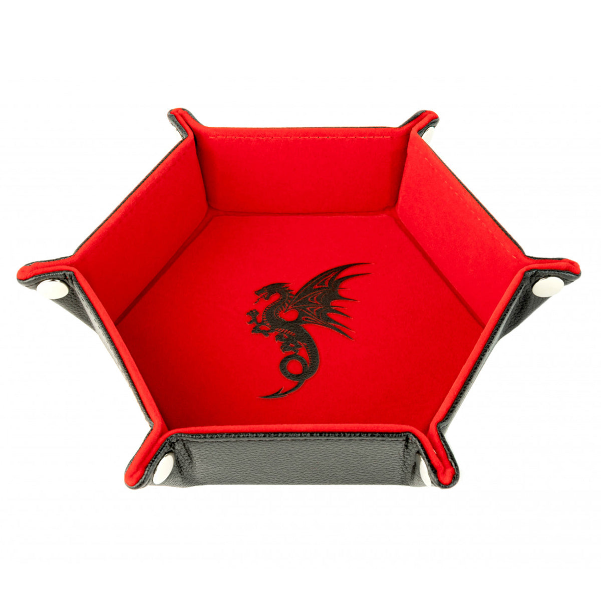 MDG Hexagon Fold Up Dice Tray - Red Dragon