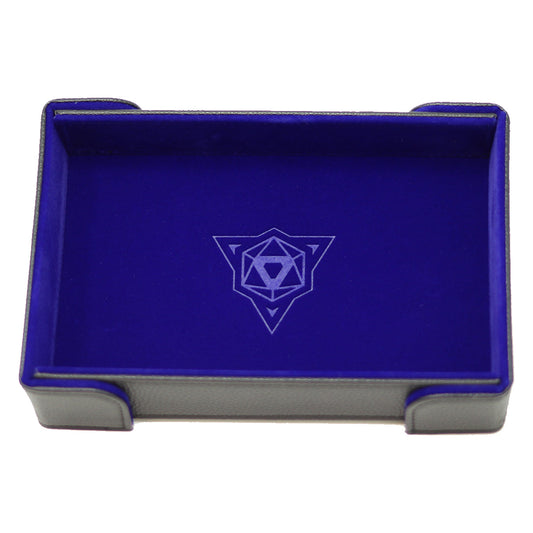 Die Hard Dice Folding Rectangle Tray Blue Velvet