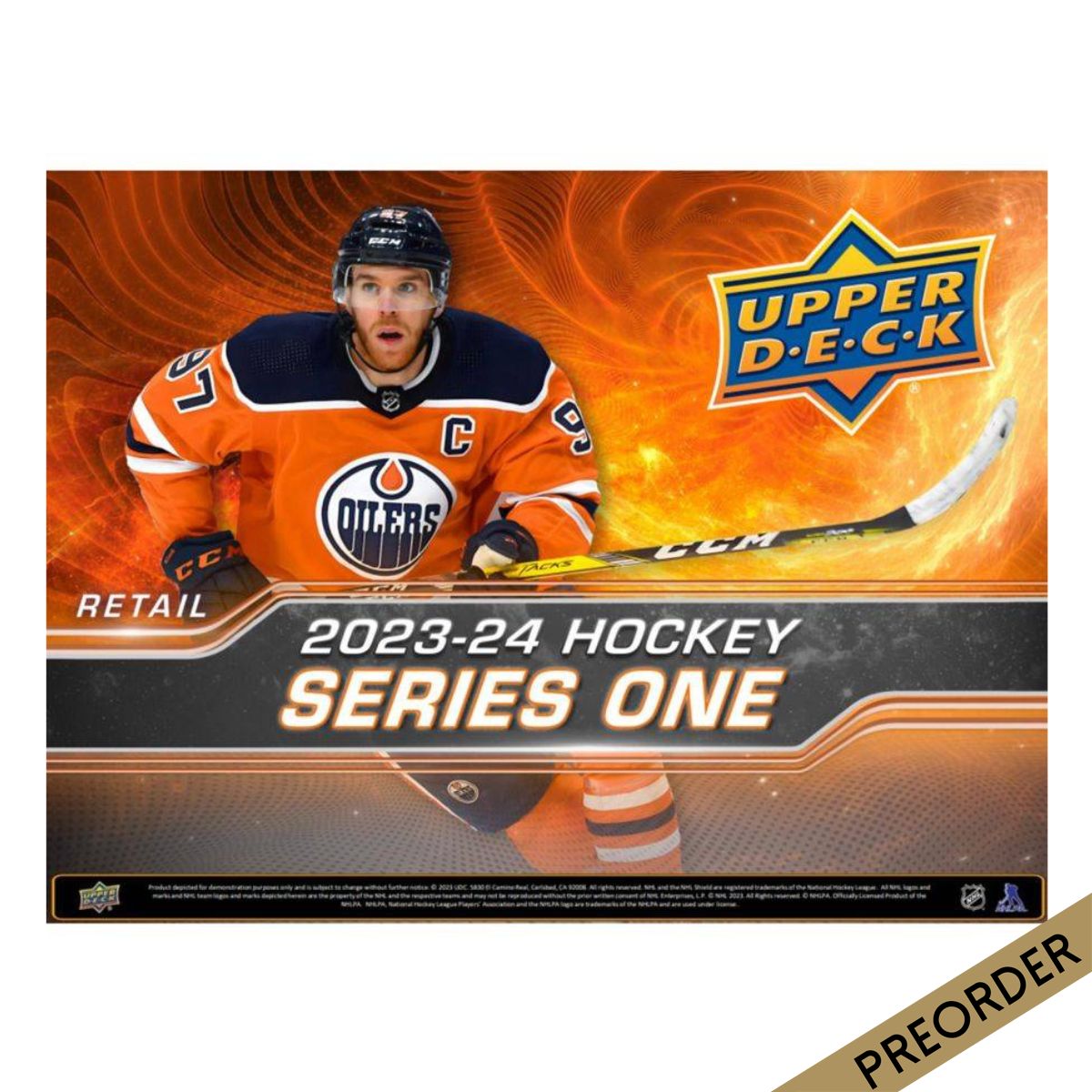 NHL - 2023/24 Upper Deck Hockey Series 1 Blaster Trading Cards (Display of 4)