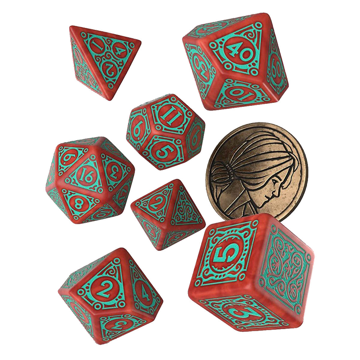 Q Workshop The Witcher Dice Set Triss - Merigold the Fearless
