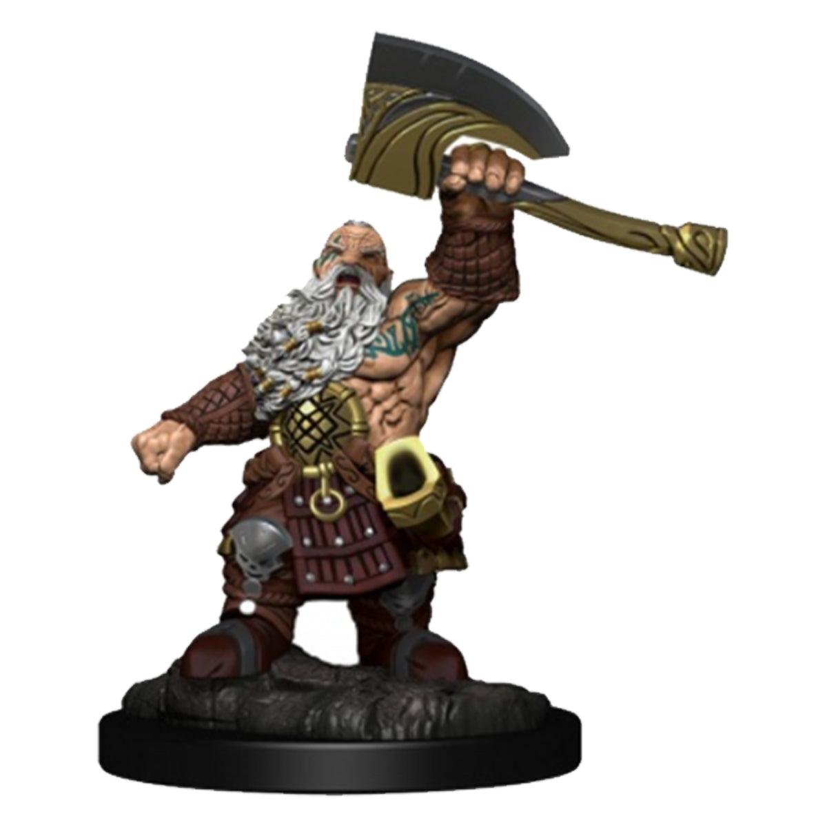 Magic the Gathering Unpainted Miniatures Dwarf Fighter & Dwarf Cleric