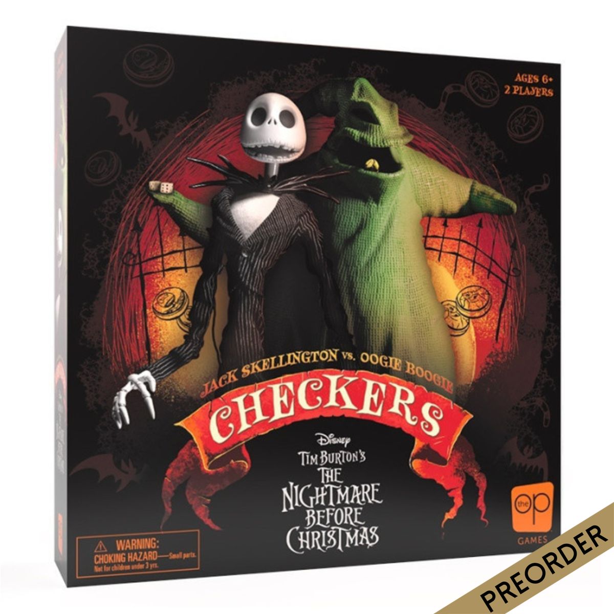 Checkers: Disney Tim Burton The Nightmare Before Christmas