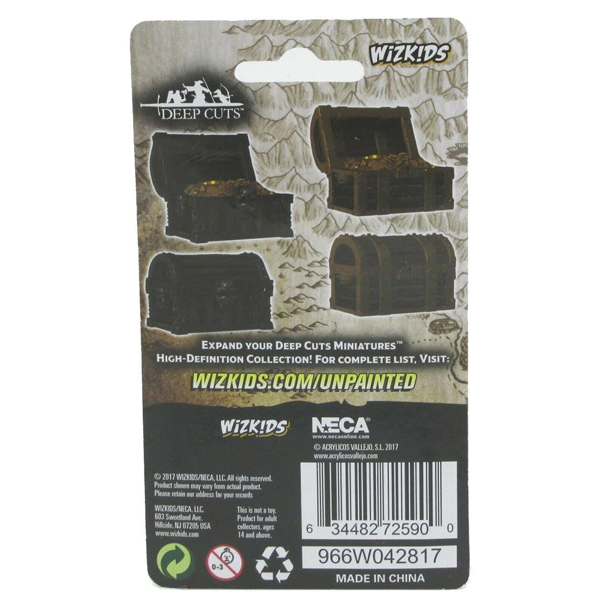 D&D Wizkids Deep Cuts Unpainted Miniatures Chests
