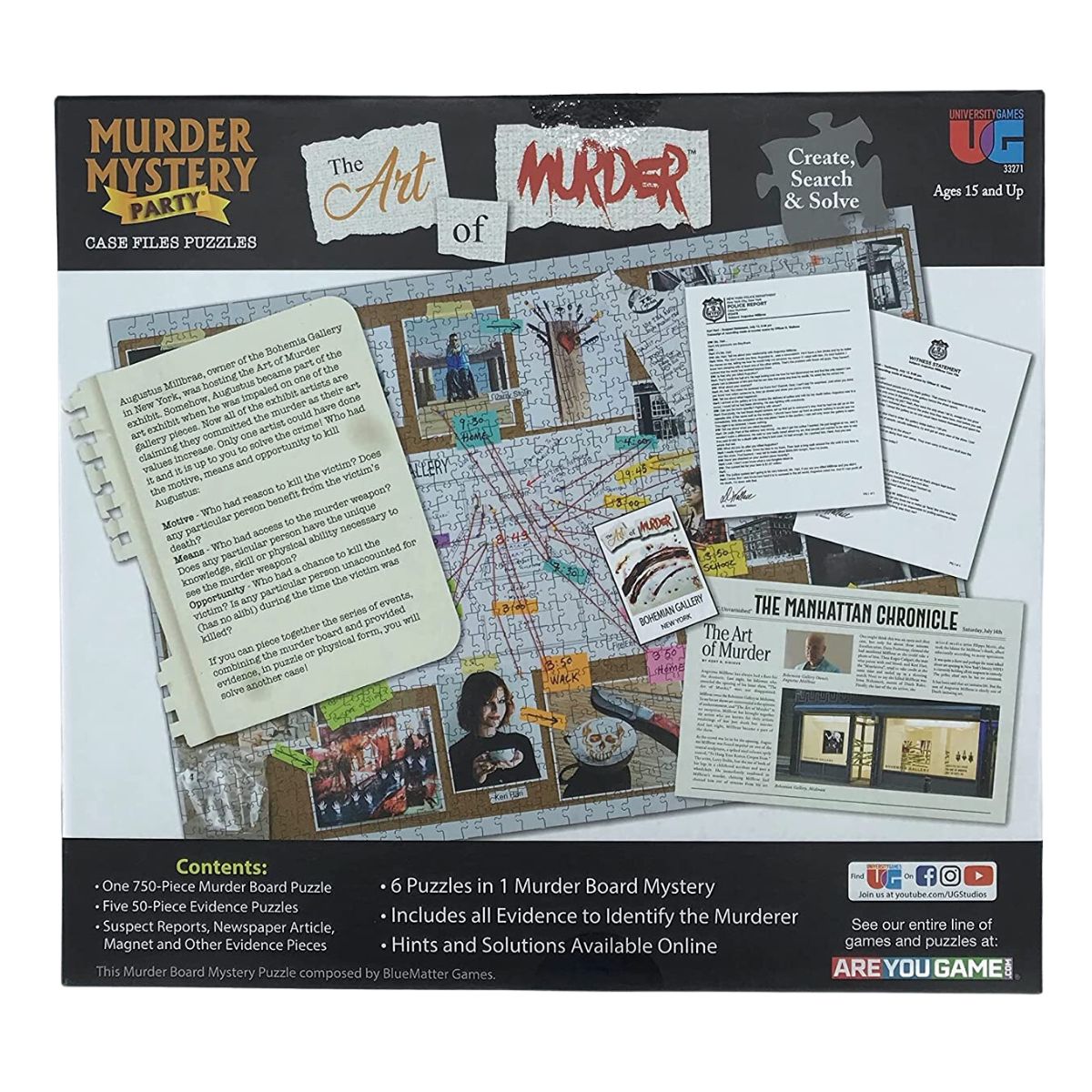 Murder Mystery Party Case Files - The Art Of Murder