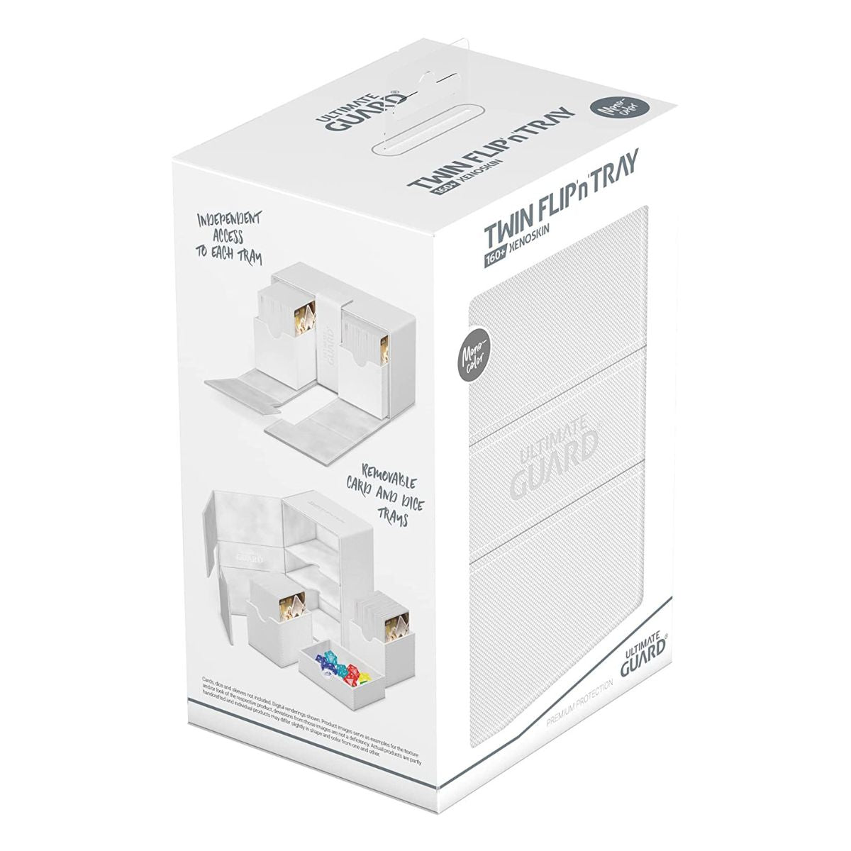 Ultimate Guard Flip n Tray 160+ XenoSkin Monocolor White Deck Box