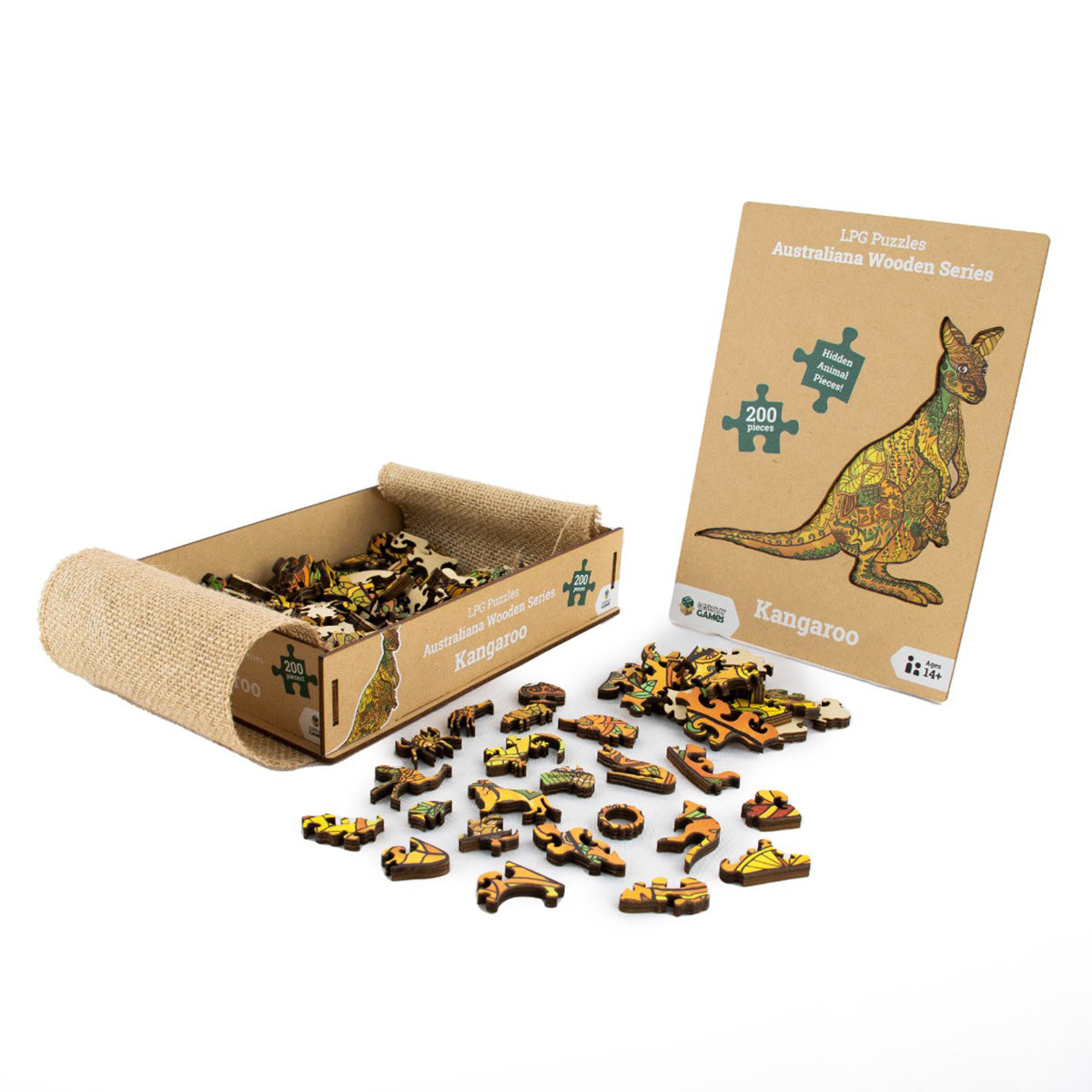 LPG Wooden Puzzle Australiana Series 01 - Kangaroo