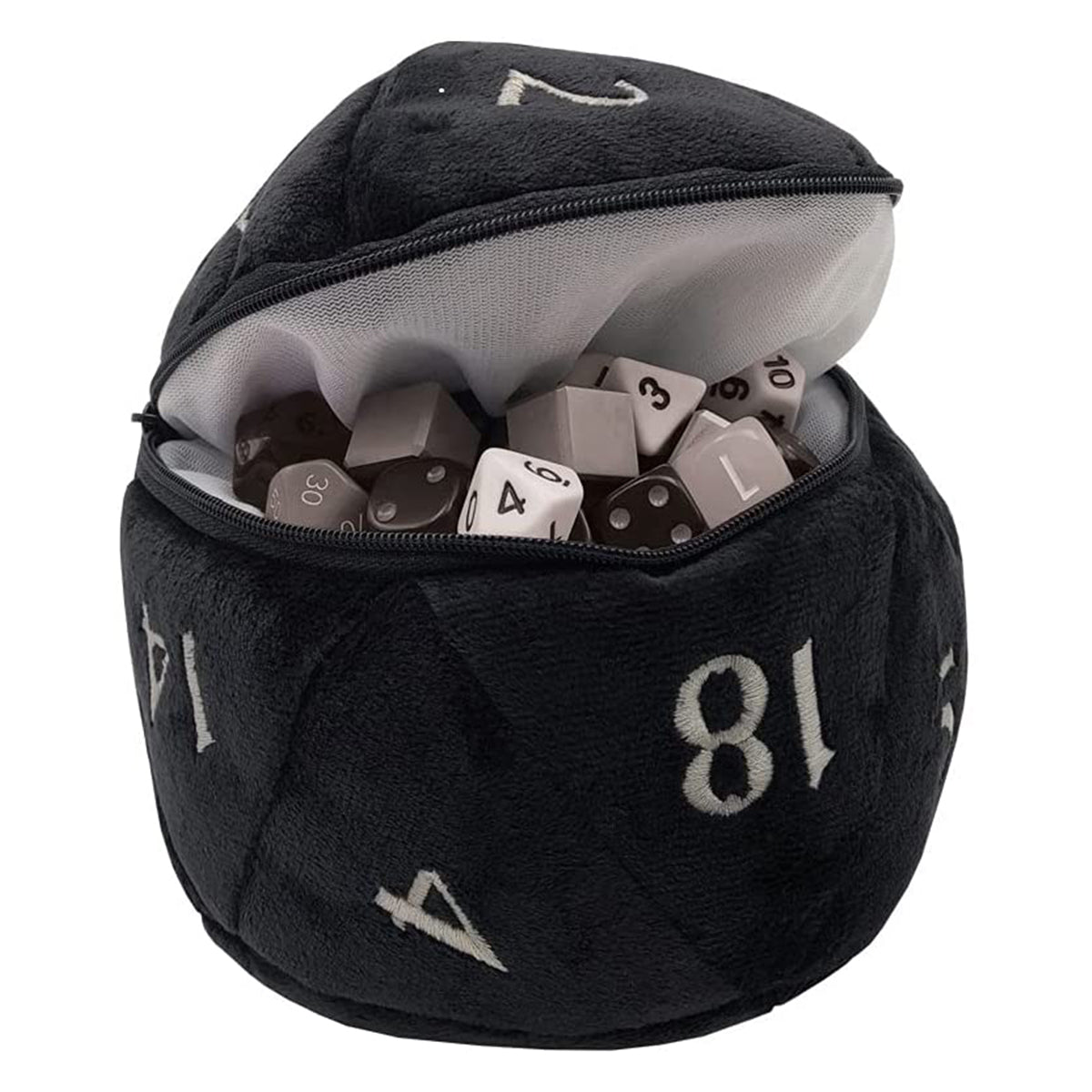 Dungeons & Dragons D20 Plush Dice Bag Black