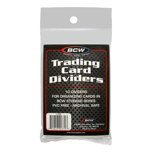 BCW Trading Card Dividers Vertical (10 Dividers Per Pack)