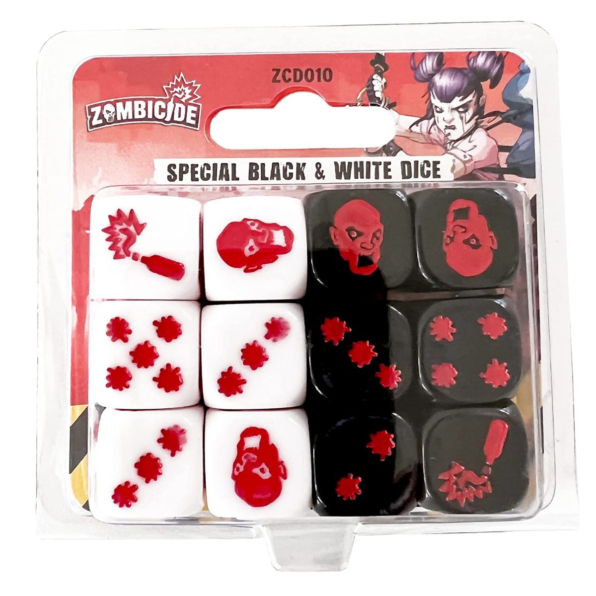 Zombicide 2nd Edition Black and White Dice Pack