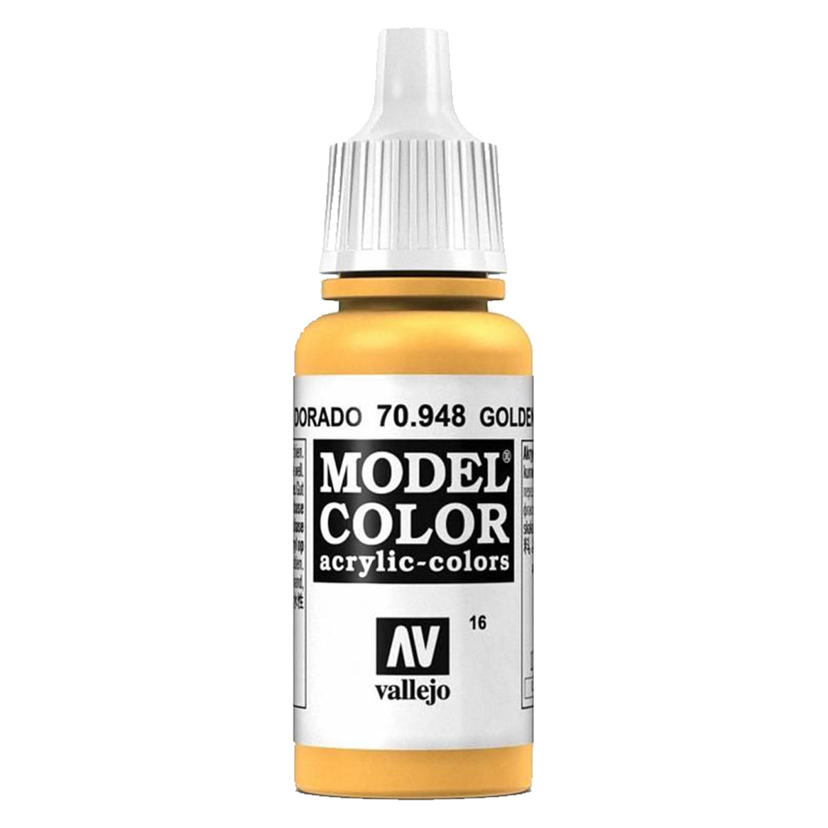 Vallejo Model Colour - Golden Yellow 17 ml