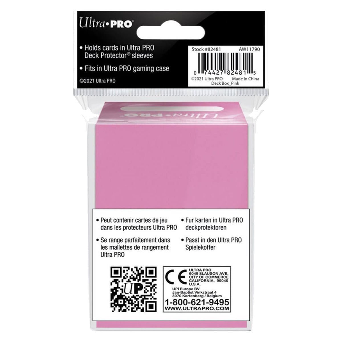 ULTRA PRO Deck Box - Solid Pink
