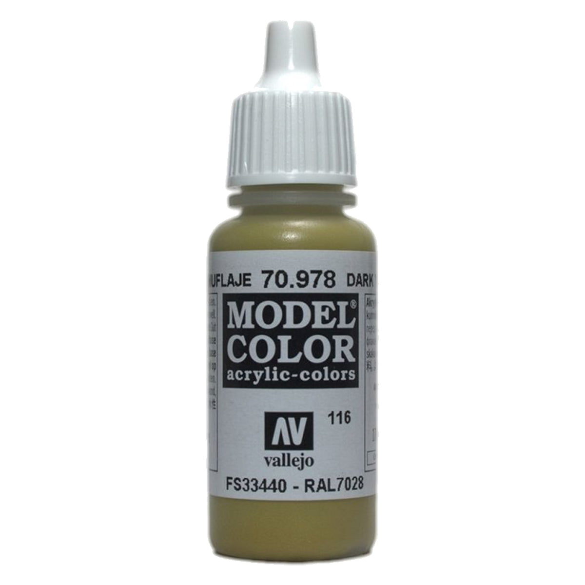 Vallejo Model Colour - Dark Yellow 17 ml