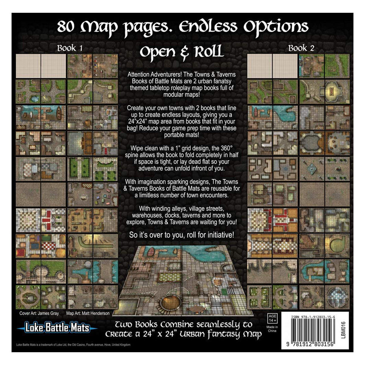 Books of Battle Mats Towns & Taverns