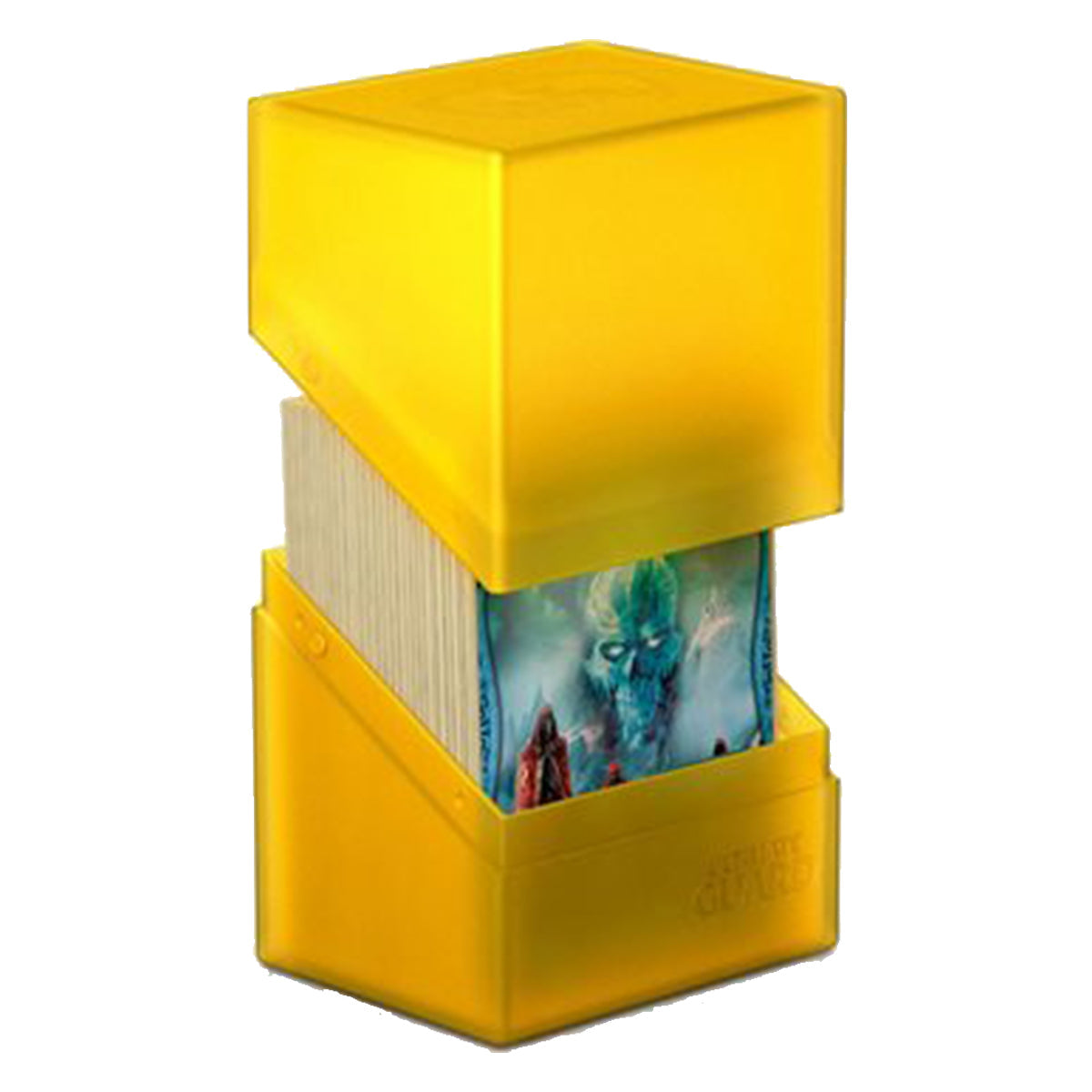 Ultimate Guard Boulder Deck Case 80+ Standard Size Amber Deck Box
