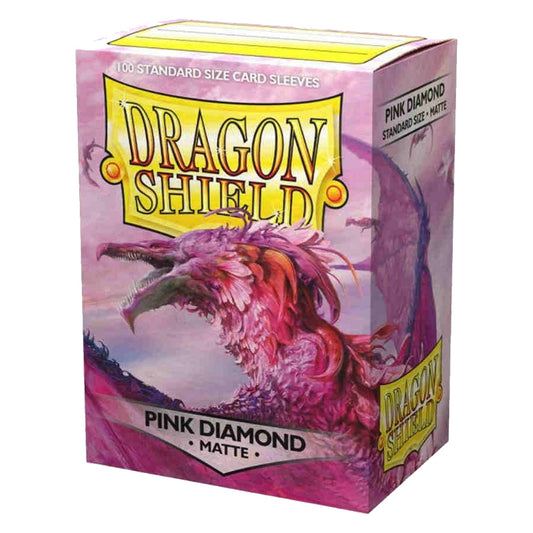 Dragon Shield Standard 100ct Pink Diamond MATTE Sleeves