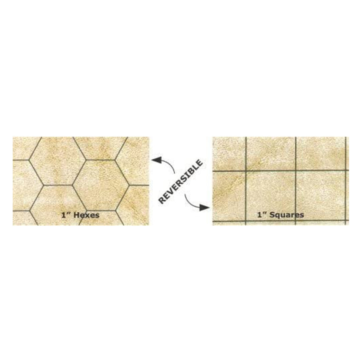Reversible Battlemat 1 Squares & 1 Hexes 23.5 x 26 inches