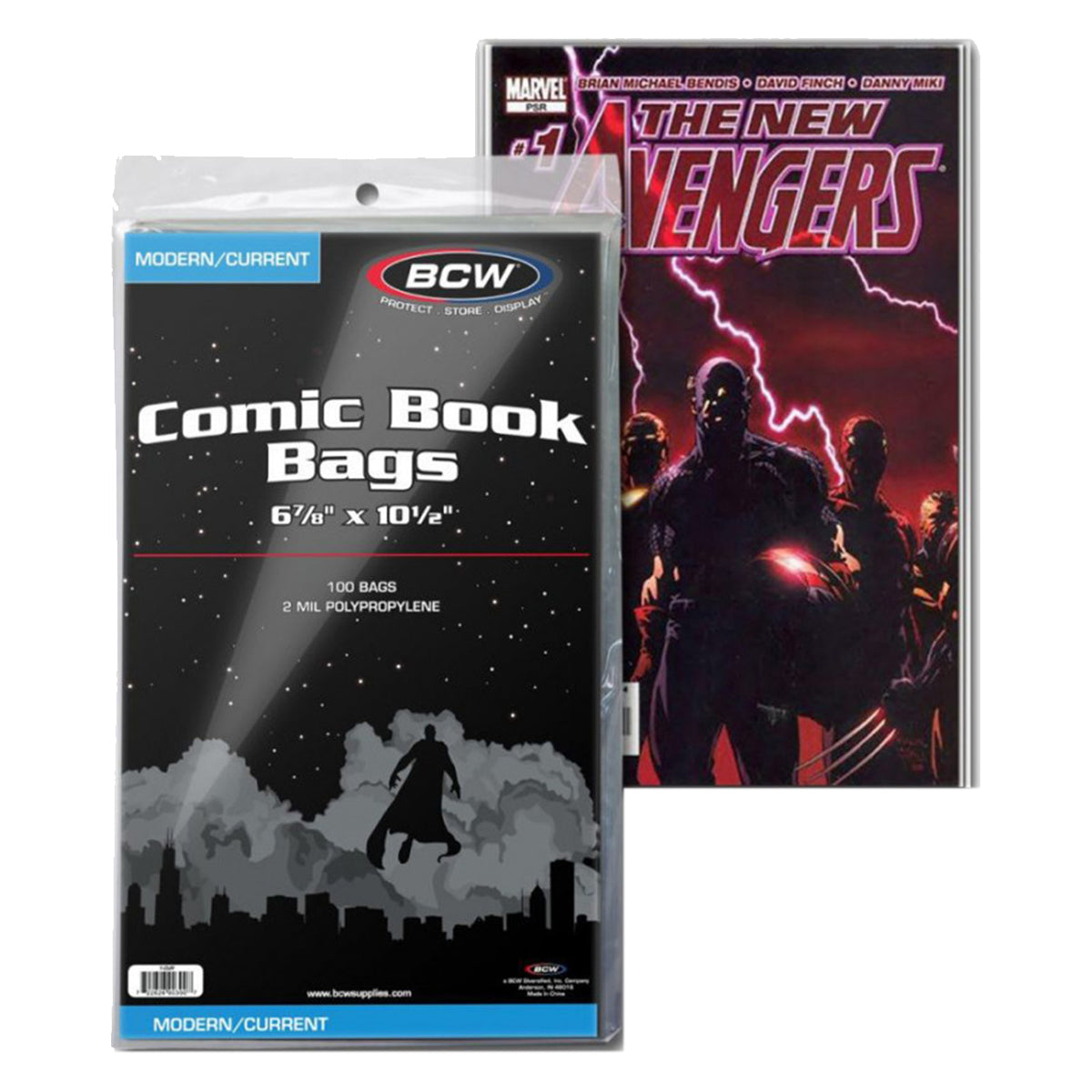 BCW Comic Book Bags Current Comics 6" 7/8 x 10" 1/2 100pc