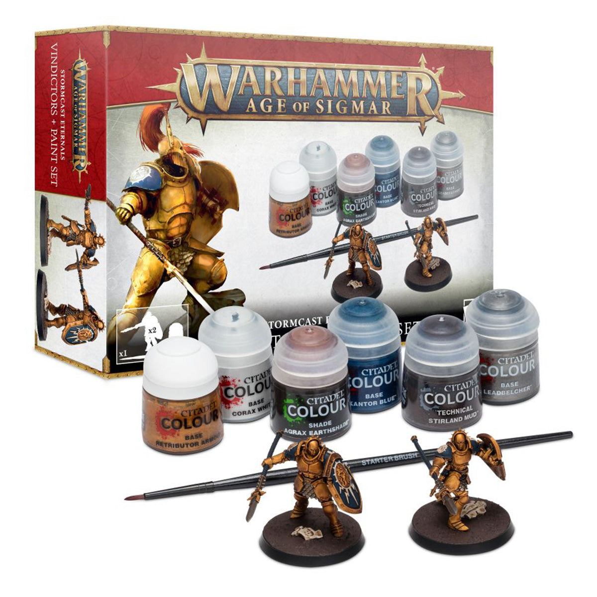 Warhammer AOS Stormcast Eternals + Paint Set