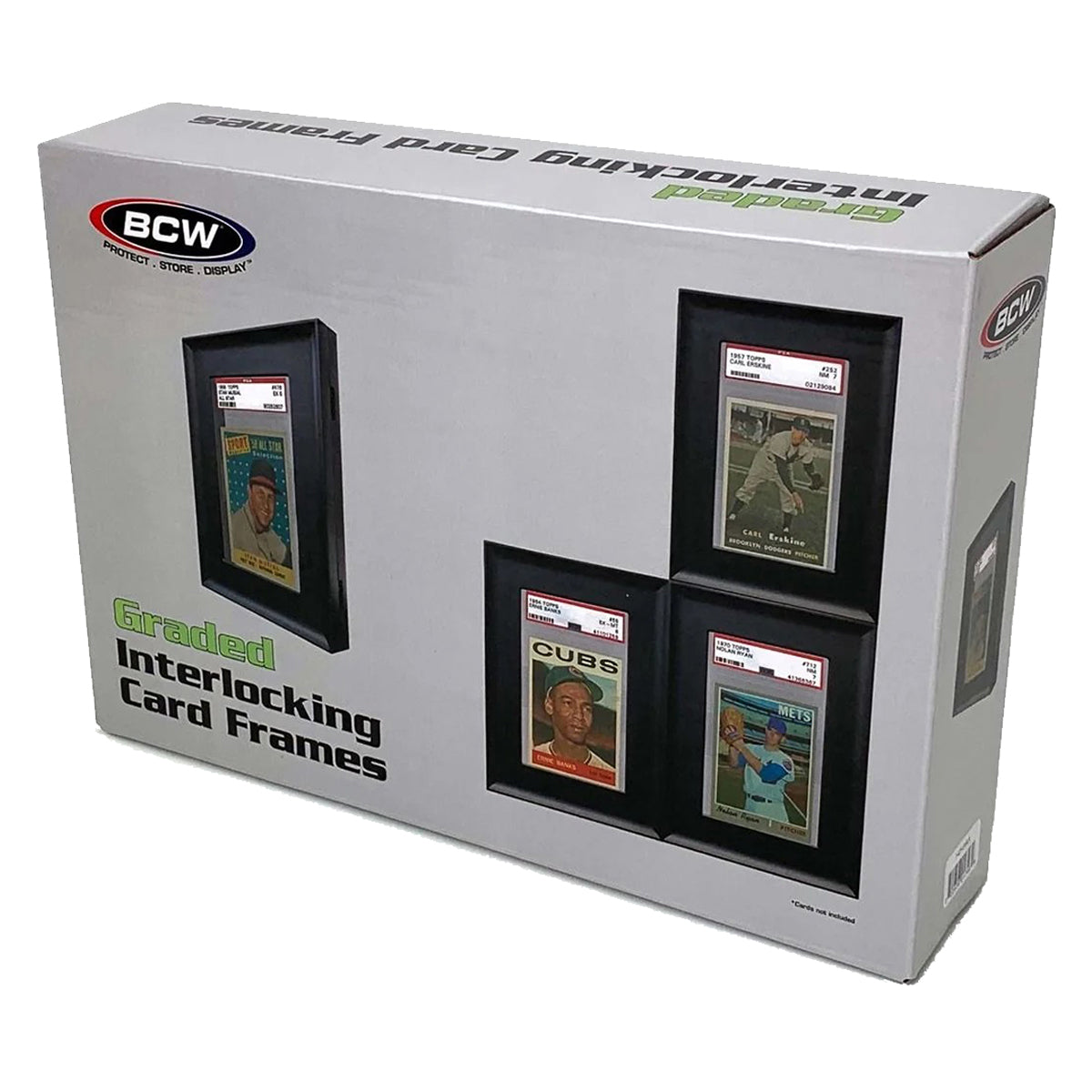 BCW Interlocking Graded Card Frames Black (4 Frames Per Pack)