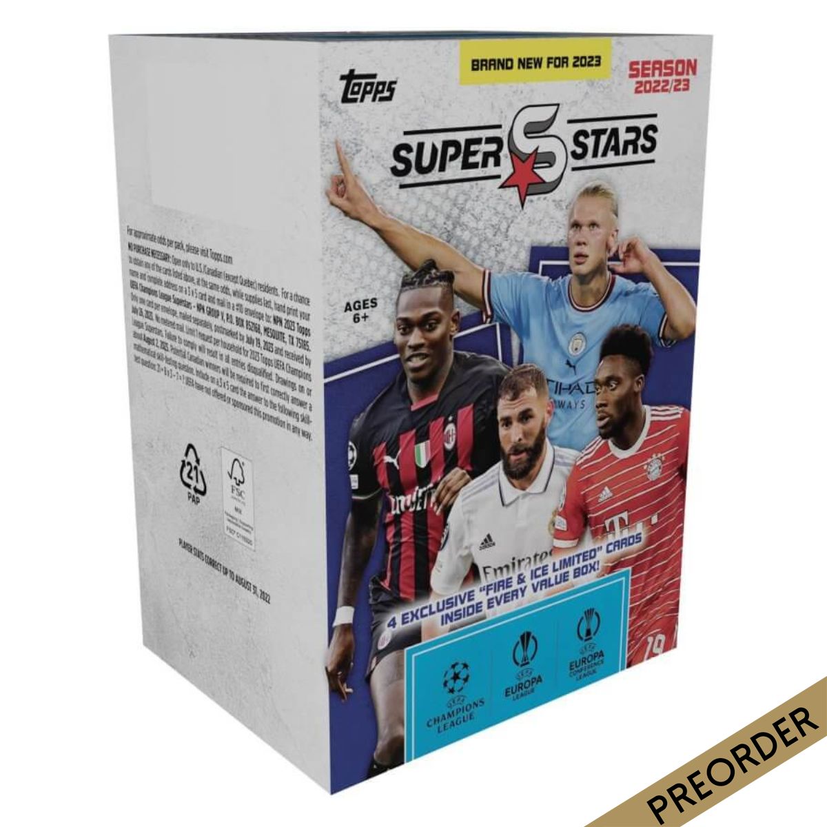 TOPPS UEFA Football Superstars 2023 Value Box