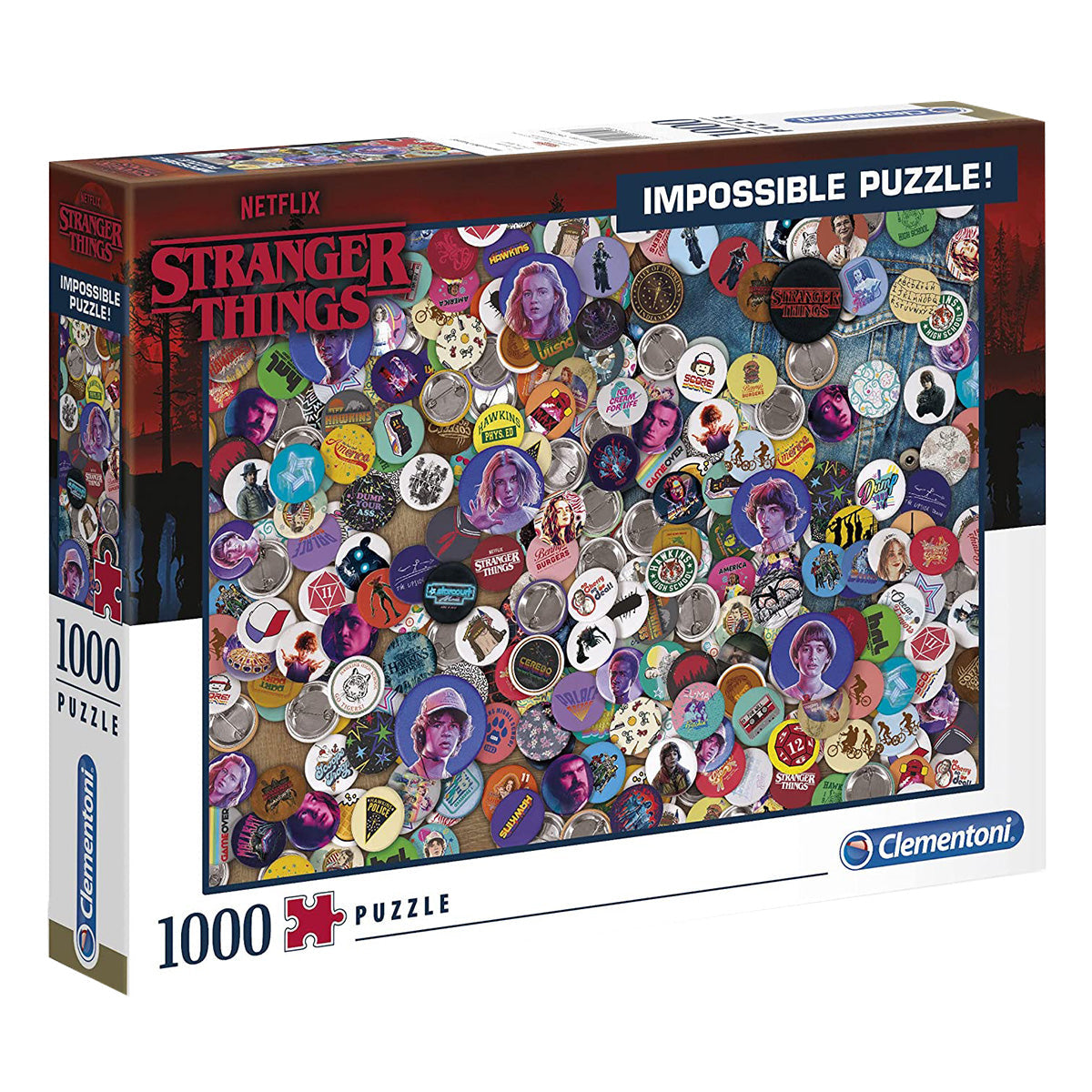 Clementoni Puzzle Netflix Stranger Things Impossible Puzzle 1000 pieces