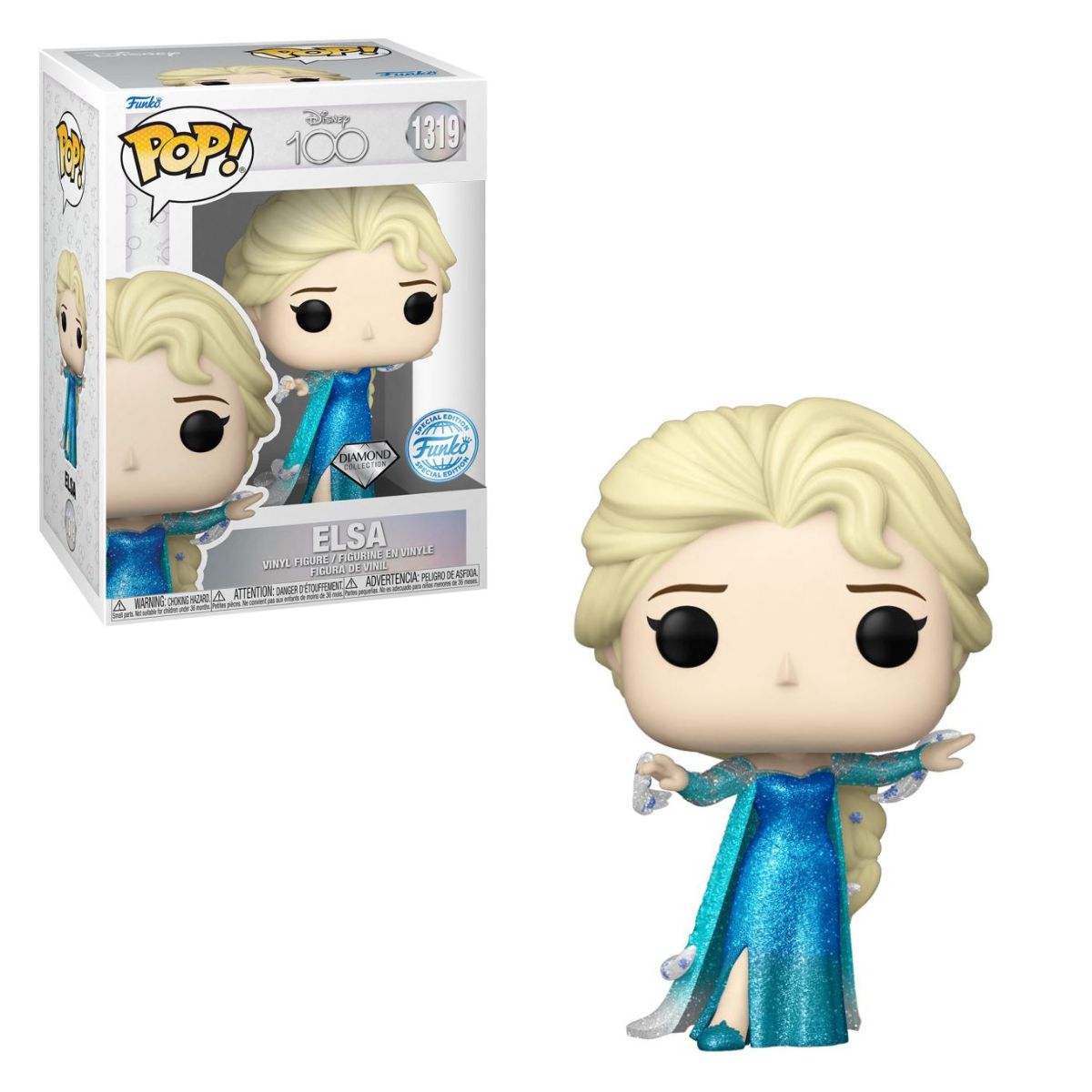 Disney 100th - Elsa Diamond Glitter Pop! Vinyl