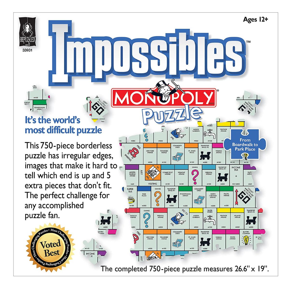 Impossibles Puzzles: Hasbro Monopoly 750pc