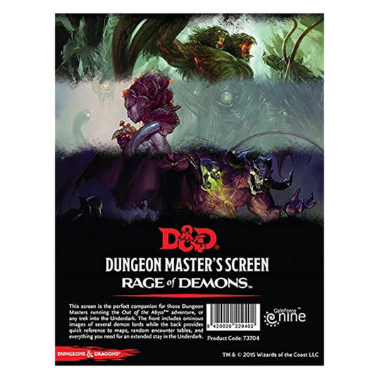 D&D Rage of Demons DM Screen