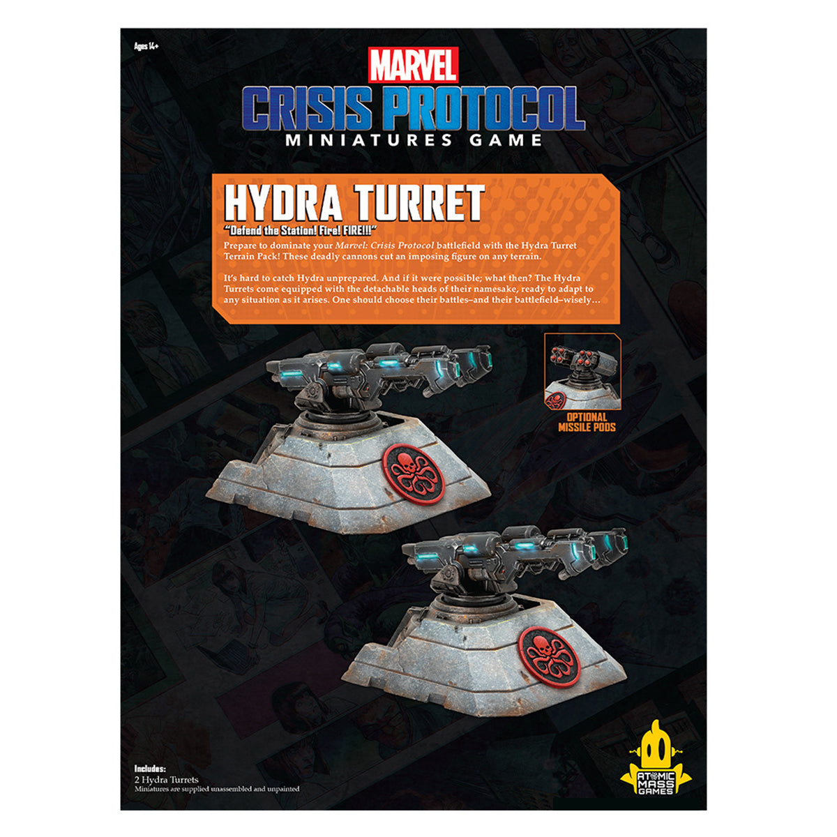 Marvel Crisis Protocol Hydra Turret Terrain Pack