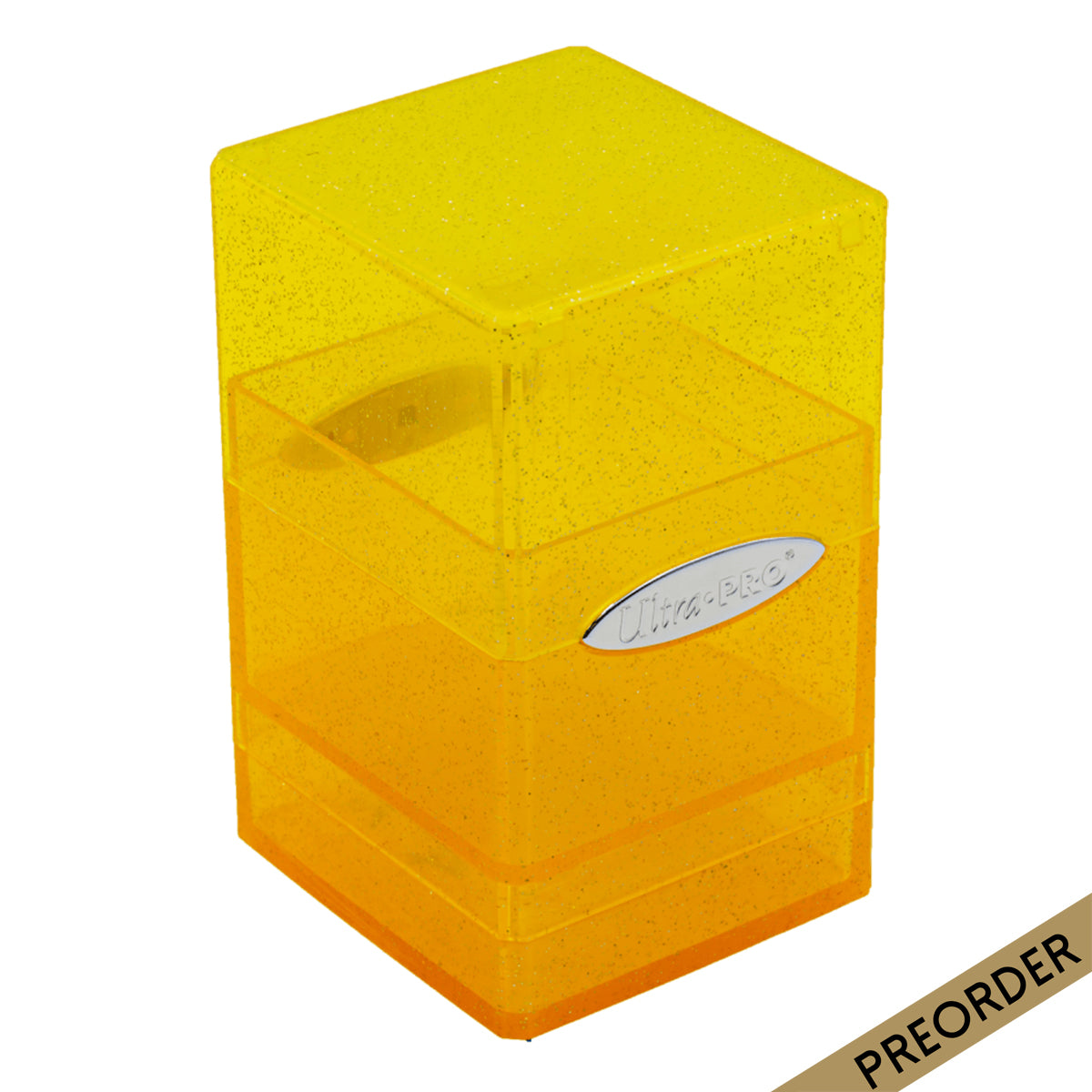 ULTRA PRO Deck Box Satin Tower Glitter - Yellow