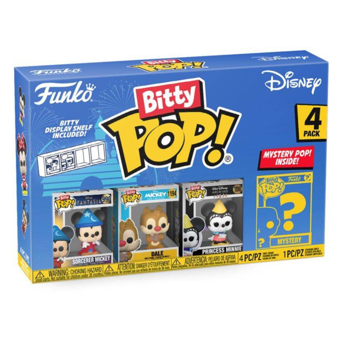 Disney - Sorcerer Mickey & Friends Bitty Pop! 4-Pack