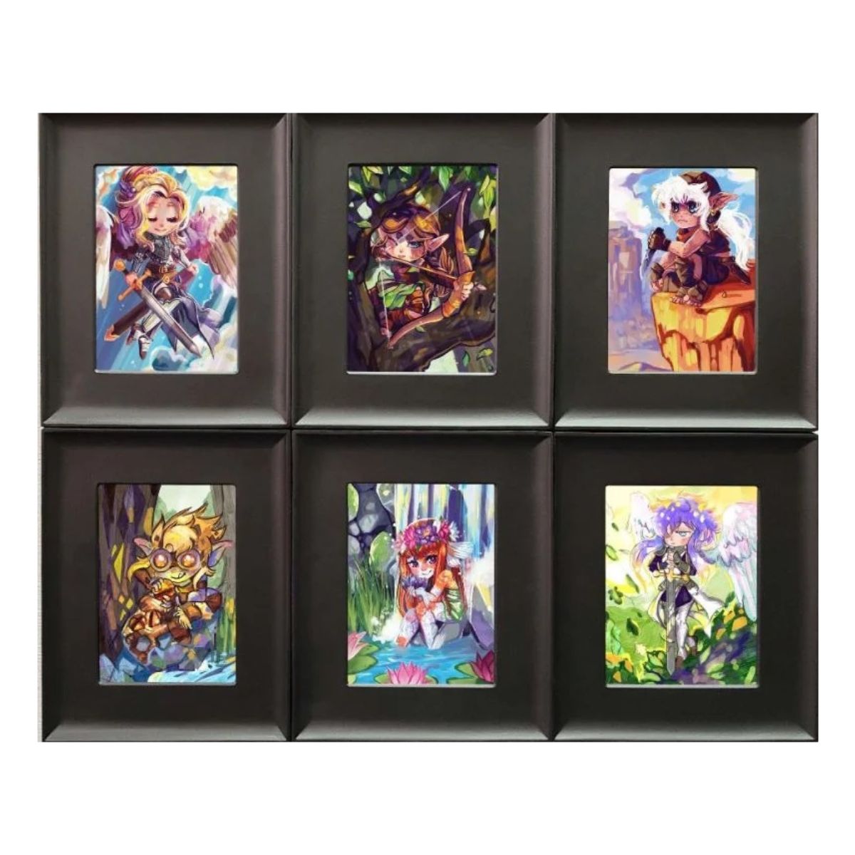 BCW Interlocking Card Frames Black (6 Frames Per Pack)