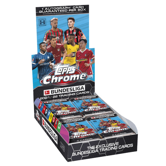 TOPPS 2022 Chrome Bundesliga Hobby Collection Display