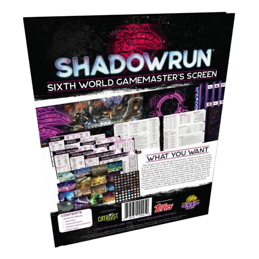 Shadowrun Sixth World Gamemaster Screen