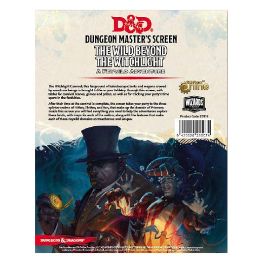 D&D The Wild Beyond The Witchlight DM Screen