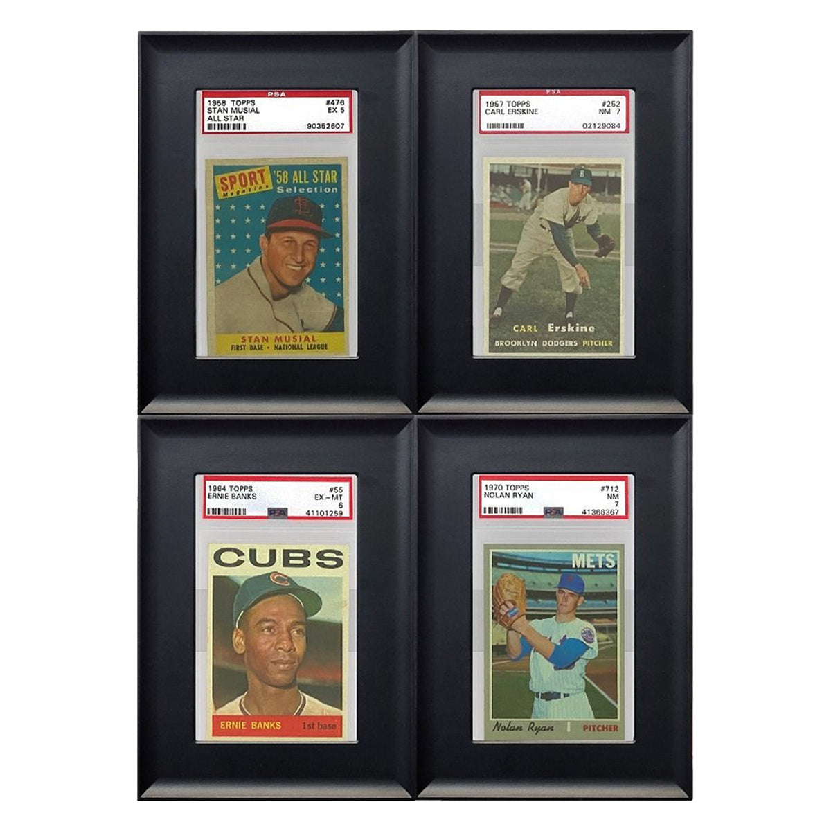 BCW Interlocking Graded Card Frames Black (4 Frames Per Pack)