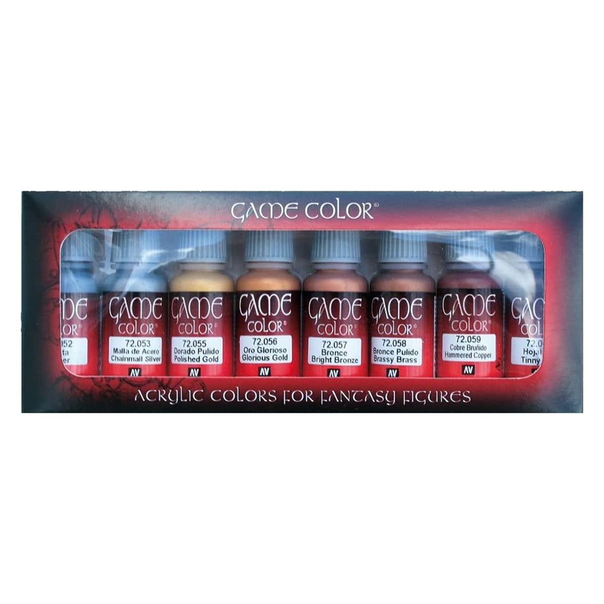 Vallejo Game Colour Metallic colours 8 Colour Set