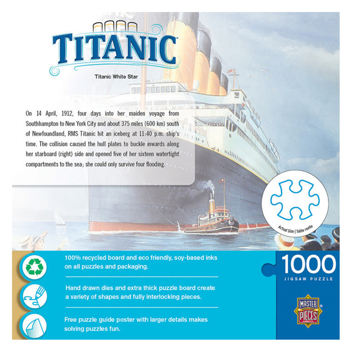 Masterpieces Puzzle Titanic Titanic White Star Line Puzzle 1000 pieces